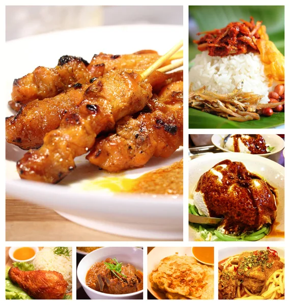 Maleisië Voedsel Een Van Meest Unieke Keukens Wereld Met Vele — Stockfoto