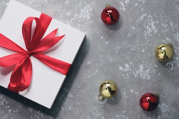 Üstten Görünüm Noel dekorasyonu. Bu neşeli sezonunda harika anılar isteyen.