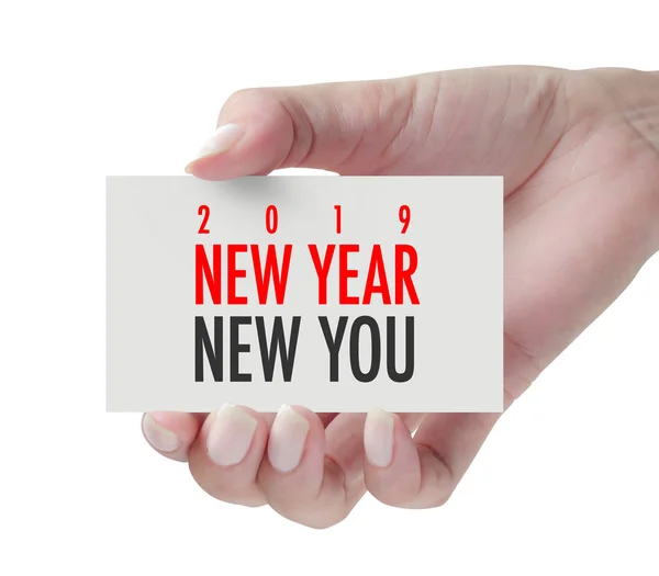 New Year New You with hand. New year is the first day of the year in the Gregorian calendar
