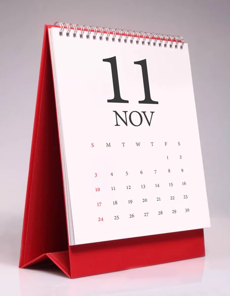 Einfacher Schreibtischkalender Für November 2019 — Stockfoto