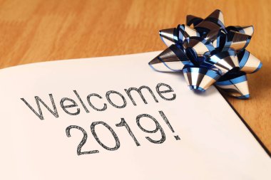 2019 hediye sarma yay ile hoş geldiniz. Dileriz bir merak, barış dolu yıllar ve anlamı.