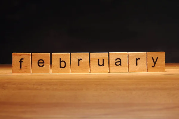 February wooden blocks.  May this month have a successful start and a lot of great achievements in the end!