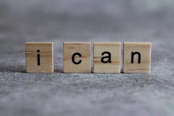 I can word written on wood cube — Stock Photo, Image