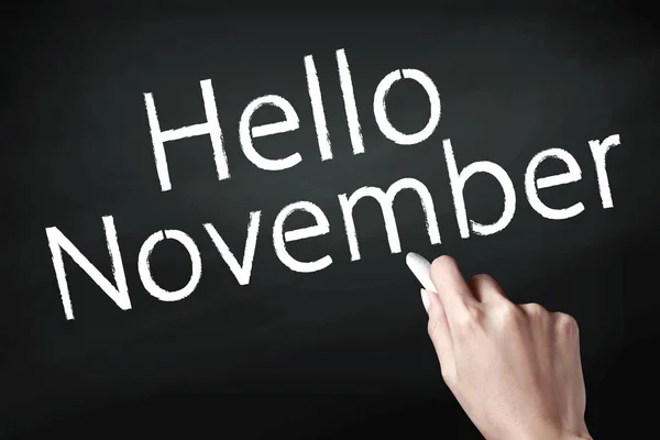 Handschrift November. — Stockfoto