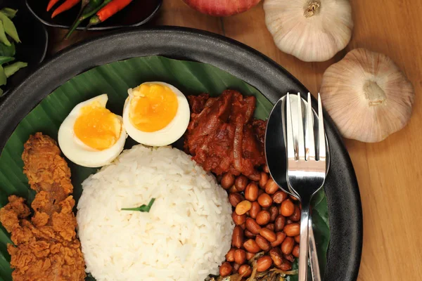 Malesia cibo nasi lemak — Foto Stock