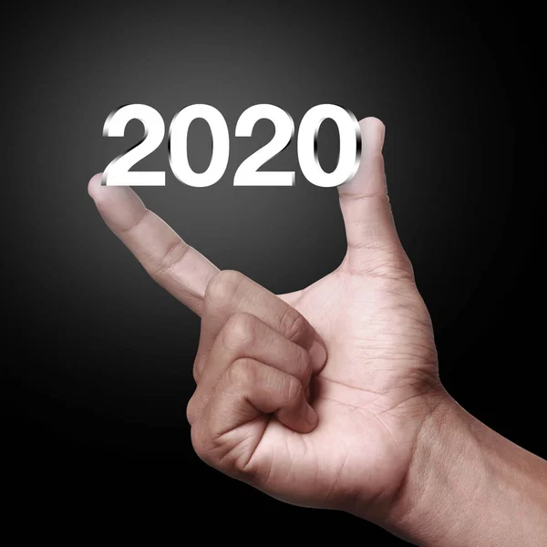 Année 2020 à la main . — Photo