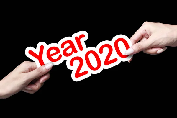 Année 2020 à la main . — Photo