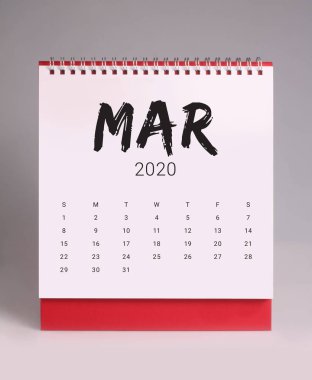 Basit masa takvimi 2020 - Mart