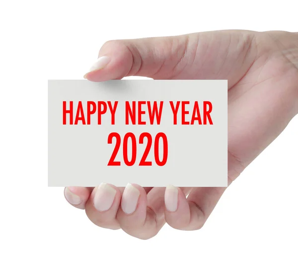 Año 2020 con la mano . — Foto de Stock