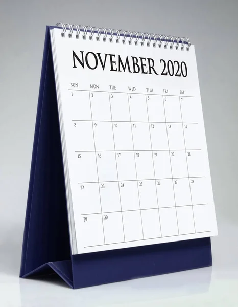 Enkel Skrivbordskalender 2020-november — Stockfoto