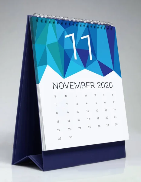 Enkel Skrivbordskalender 2020-november — Stockfoto