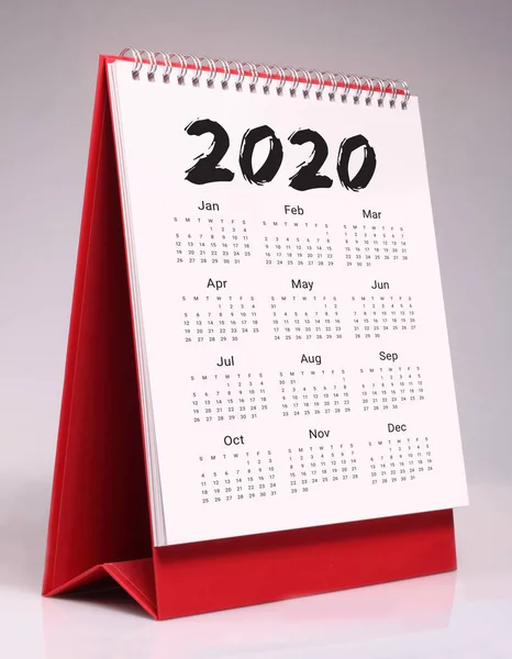 Simple desk calendar 2020 — Stock Photo, Image