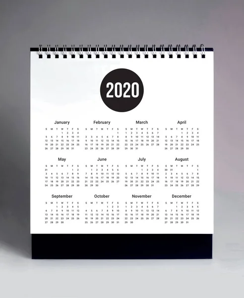 Calendrier de bureau simple 2020 — Photo