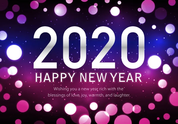 Feliz Año Nuevo 2020 para ti . — Vector de stock