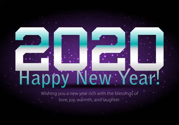 Feliz Año Nuevo 2020 para ti . — Vector de stock