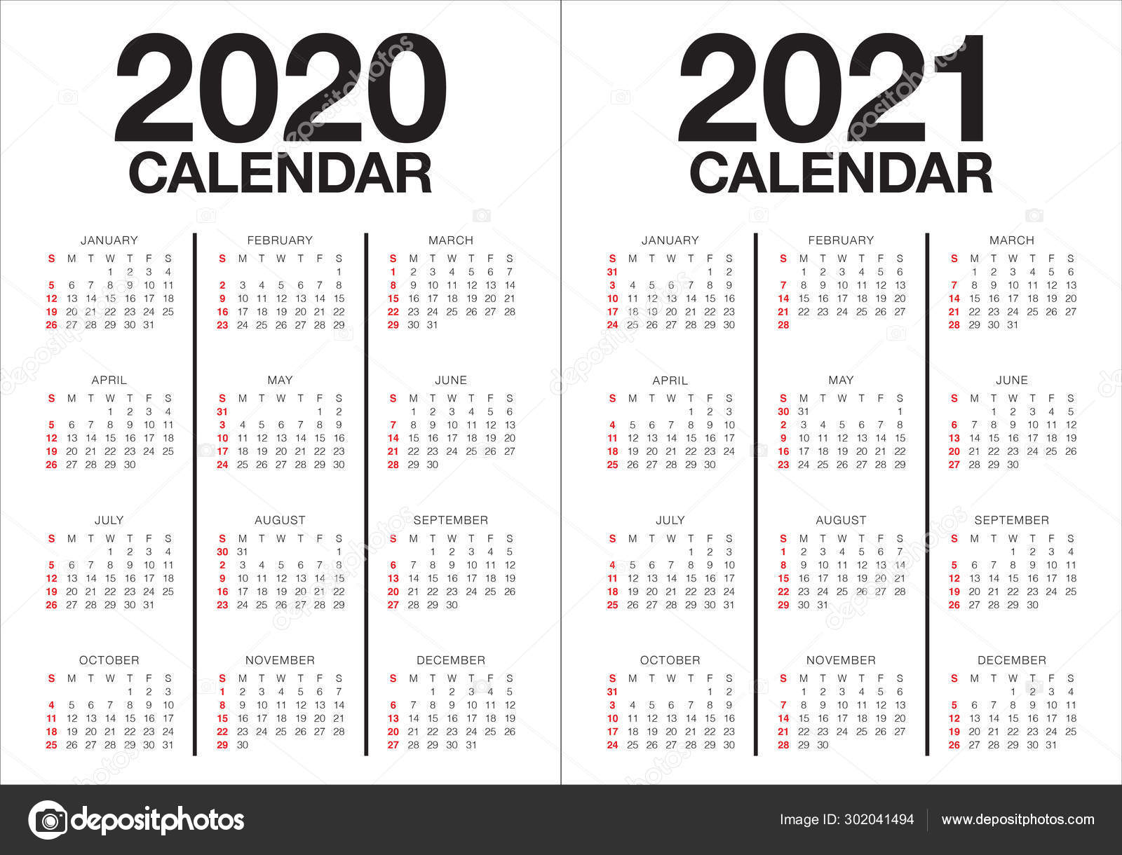 Year 2020 2021 Calendar Vector Design Template Stock Vector C Dolphfynlow 302041494 kalender v 9 2021