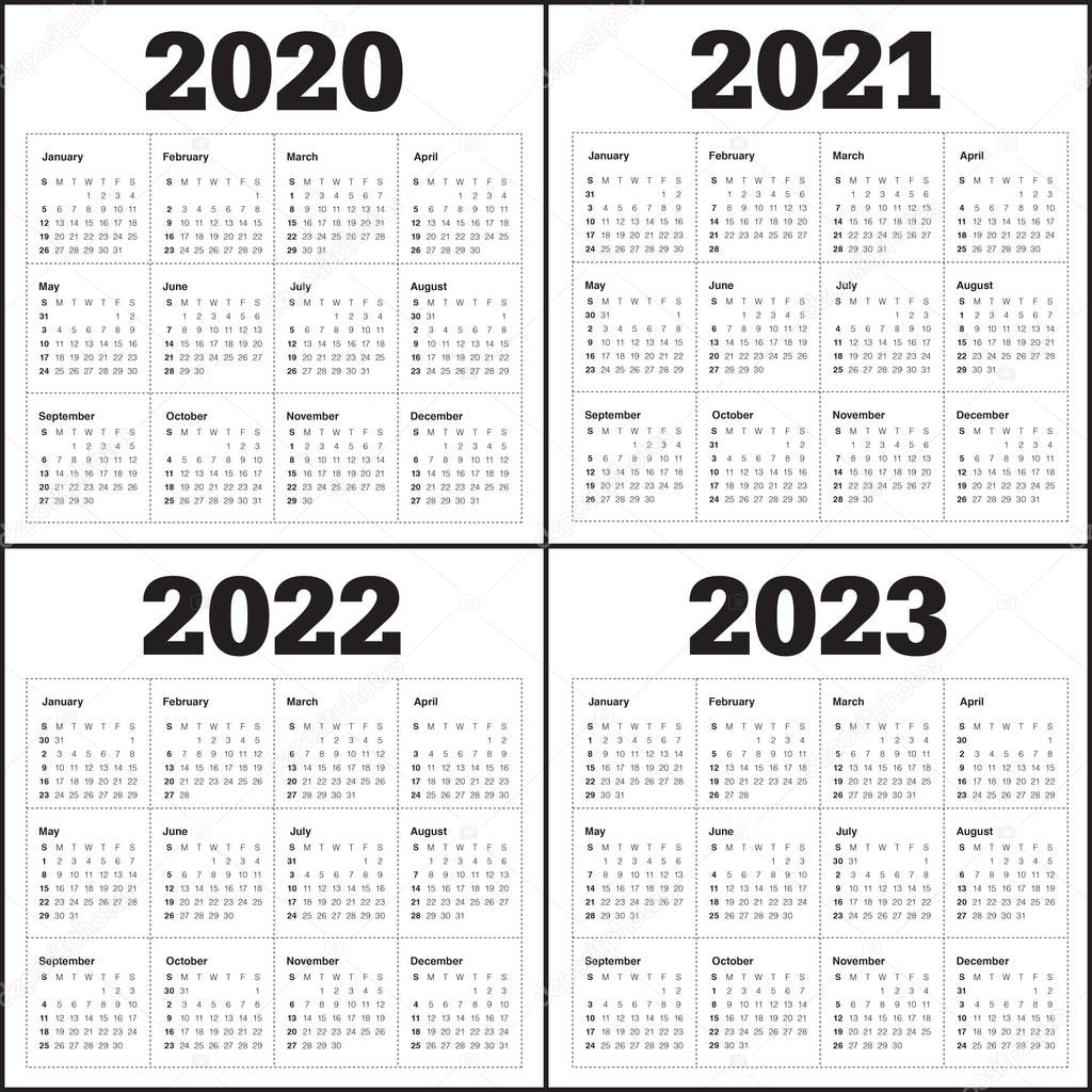 Ttu 2022 23 Calendar ✓ Year 2020 2021 2022 2023 Calendar Vector Design Template, Simple And  Clean Design Premium Vector In Adobe Illustrator Ai ( .Ai ) Format,  Encapsulated Postscript Eps ( .Eps ) Format
