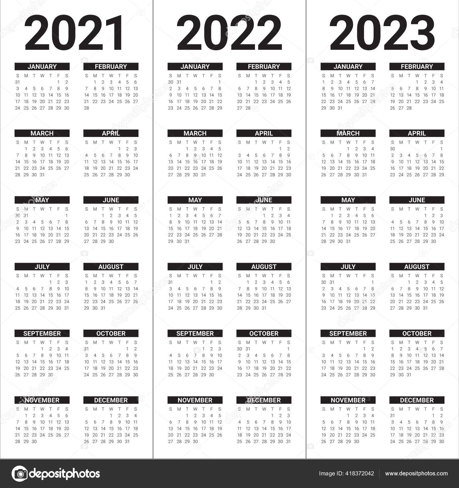 Ucsc 2022 2023 Calendar Year 2021 2022 2023 Calendar Vector Design Template Simple Clean Stock  Vector Image By ©Dolphfynlow #418372042