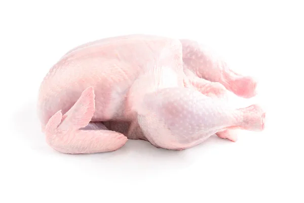Rohe Hühner Isoliert Auf Weißem Hintergrund — Stockfoto