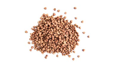 Beyaz arkaplanda karabuğday izole.