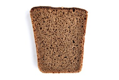 ekmek beyaz arkaplanda izole edildi.