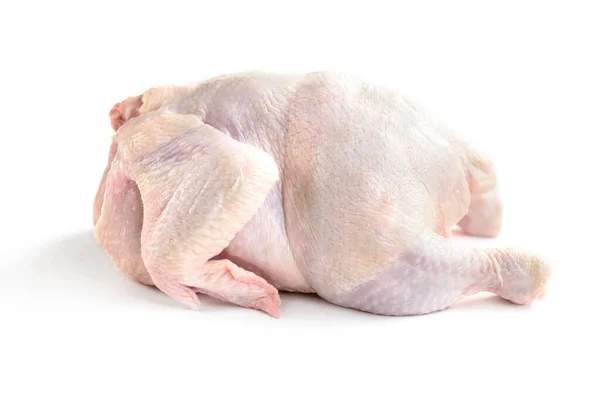 Surowy Kurczak Izolowany Białym Tle — Zdjęcie stockowe