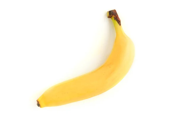 Banana Isolata Bianco Sfondo — Foto Stock