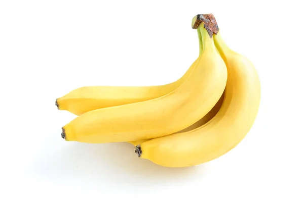 Plátano Aislado Sobre Blanco Antecedentes —  Fotos de Stock