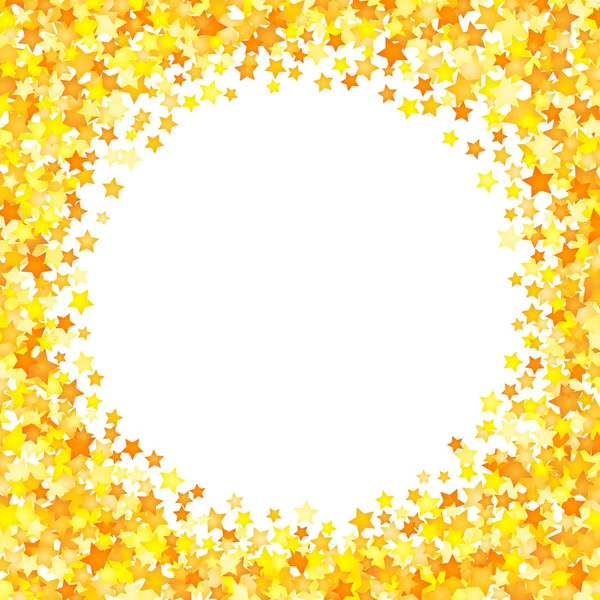 Vector Estrellas Amarillas Elemento Fondo Estilo Plano — Vector de stock