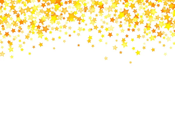 Vector Estrellas Amarillas Elemento Fondo Estilo Plano — Vector de stock