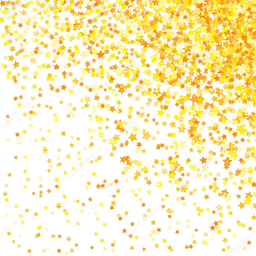 Vector yellow stars background element in flat style