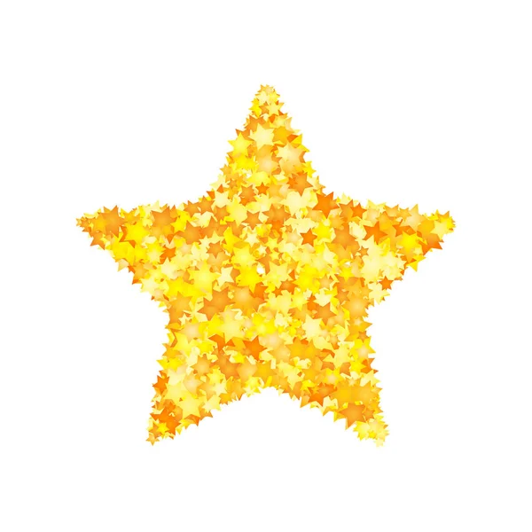 Fonte Vector Yellow Stars Forma Estrela — Vetor de Stock