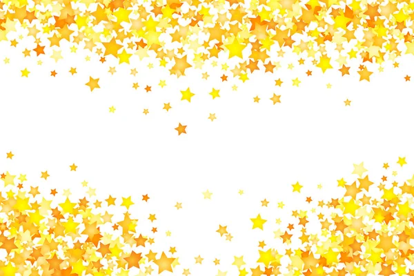 Vector Estrellas Amarillas Elemento Fondo Estilo Plano — Vector de stock