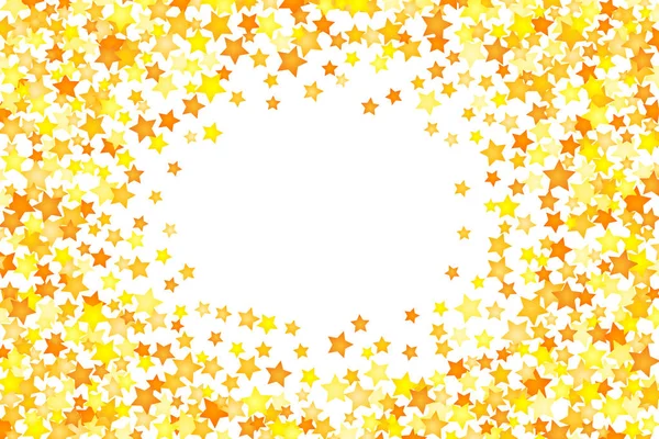 Vector Estrellas Amarillas Elemento Fondo Estilo Plano — Vector de stock