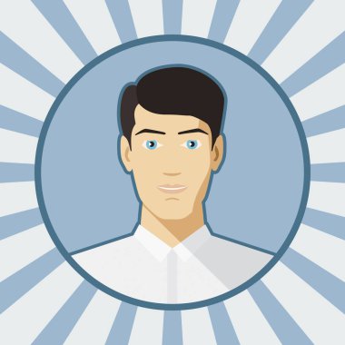 tek vektör man avatar.