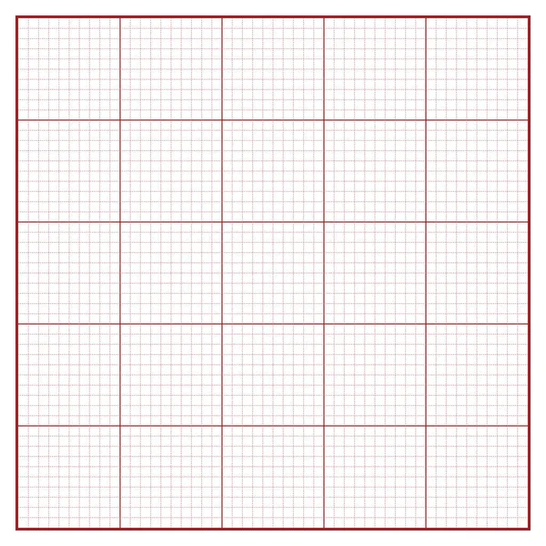 vektör kare 5 ölçü birimleri grafik kağıdına mühendislik