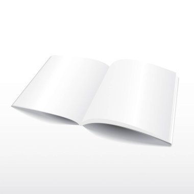 boş açık dergisi vektör şablonu.