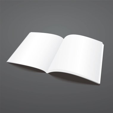 boş vektör dergisi şablonunu aç.