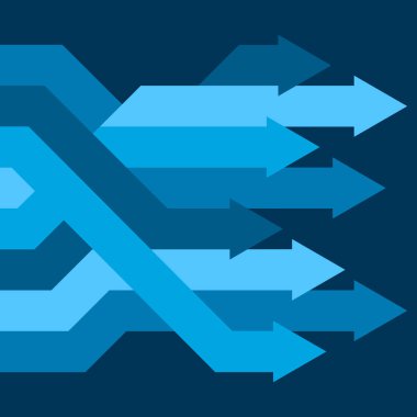 Soyut vektör iş kavramı: başarı, büyüme veya ilerleme.