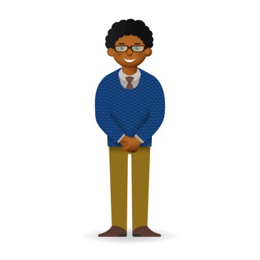 Arsız Afrika adam iş takım elbise poz. Kapalı duruş.