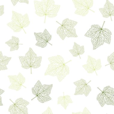 Dikişsiz vektör arka plan. yeşil yaprakları ile damar.