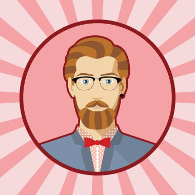 tek vektör erkek avatar.