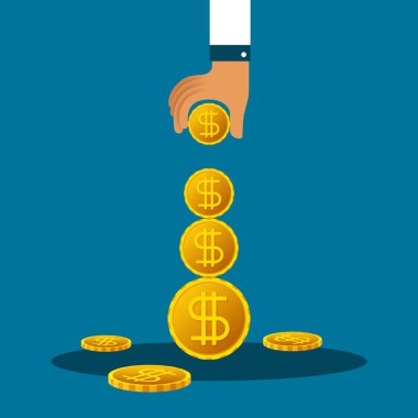 Mali piramit vektör kavram düz stil