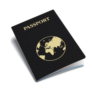 vektör küre ile uluslararası pasaportu.