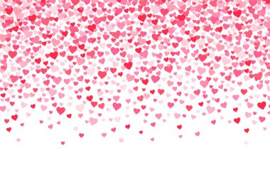 Pembe ve kırmızı Valentines gün kalpleri arka plan vektör