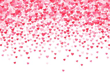 Pembe ve kırmızı Valentines gün kalpleri arka plan vektör