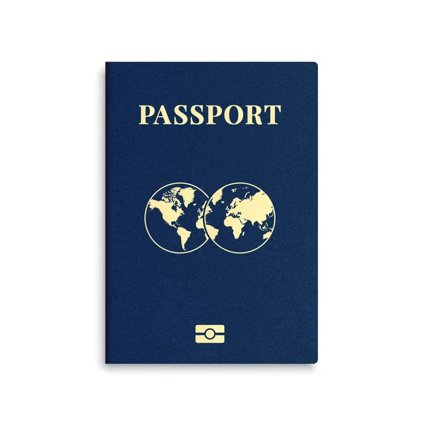 Modèle de couverture de passeport international vectoriel — Image vectorielle