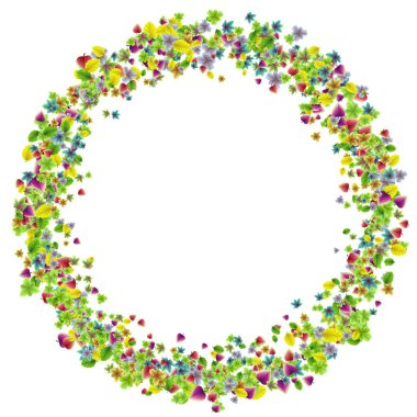 Arka plan tasarım öğesi vektör renkli Botanik Bahçesi taze yaprakları