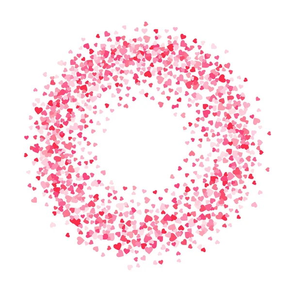 Růžový & červené Valentýn heartshapes pozadí prvek vektoru v plochý — Stockový vektor