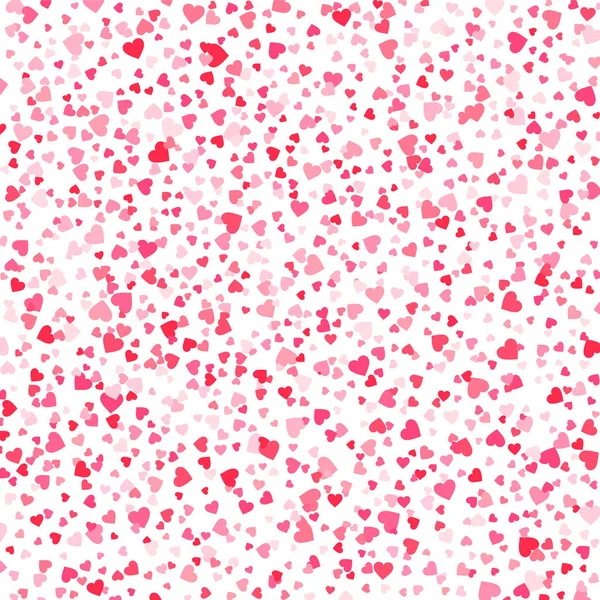 Vector pink & red Valentines Day heartshapes background element in flat style — Stock Vector